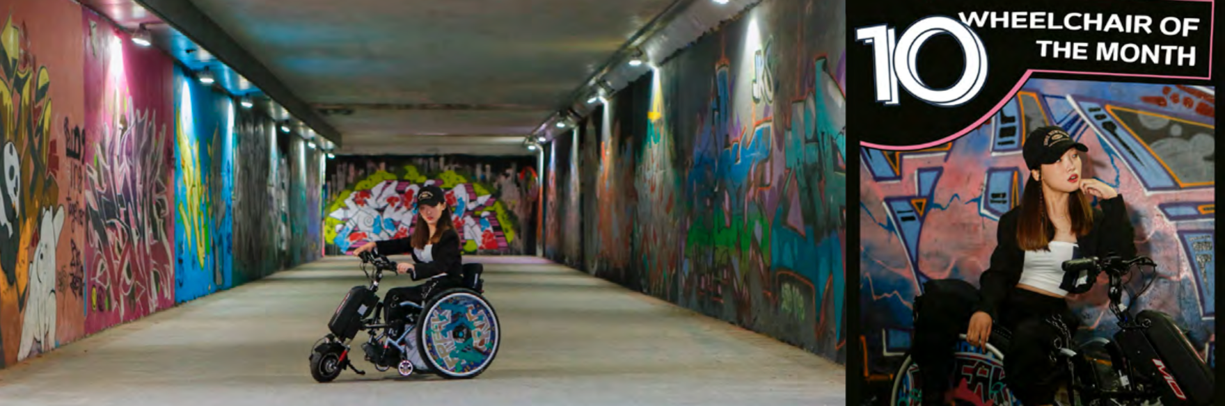 스트릿 우먼 파이터> 컨셉으로 연출한 ‘이달의 휠체어’ 프로젝트 이미지